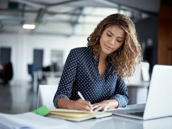 Person taking notes