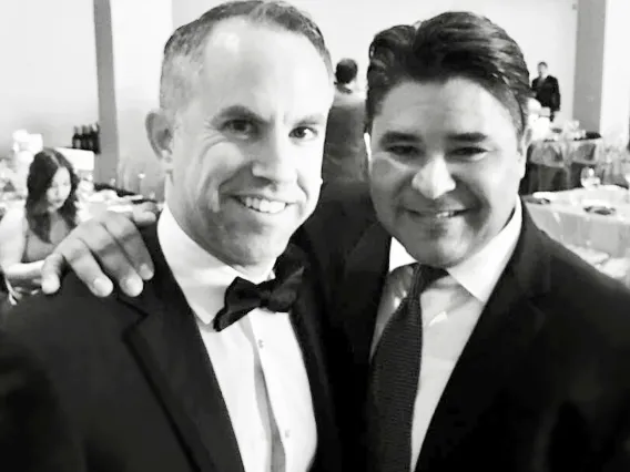 Photo of Reuben Carranza and his husband, Jim Hoffbauer