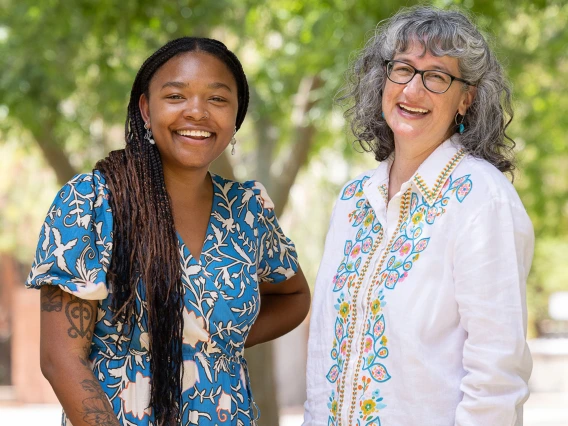 Da’Mere Wilson, a doctoral candidate in clinical psychology, and Mary-Frances O’Connor, associate professor of clinical psychology and psychiatry