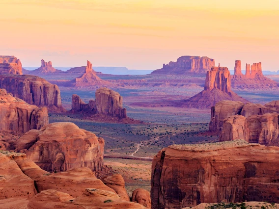 A photo of the mountains in Monument Valley, Arizona.