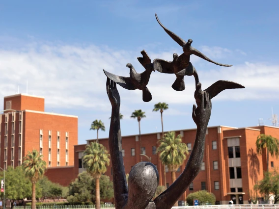 Statue on campus