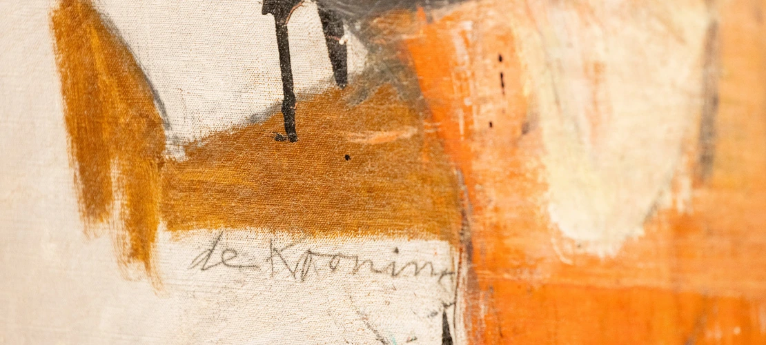 Close-up of a painting