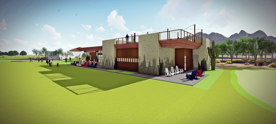 Rendering of new golf center