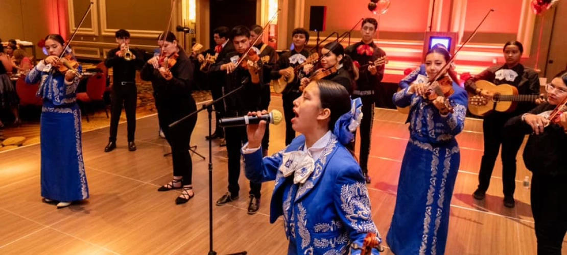 Mariachi band performing