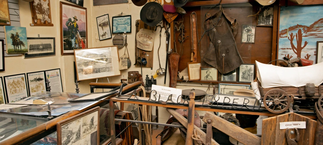 A photograph of an exhibit inside the African American Museum of Southern Arizona.