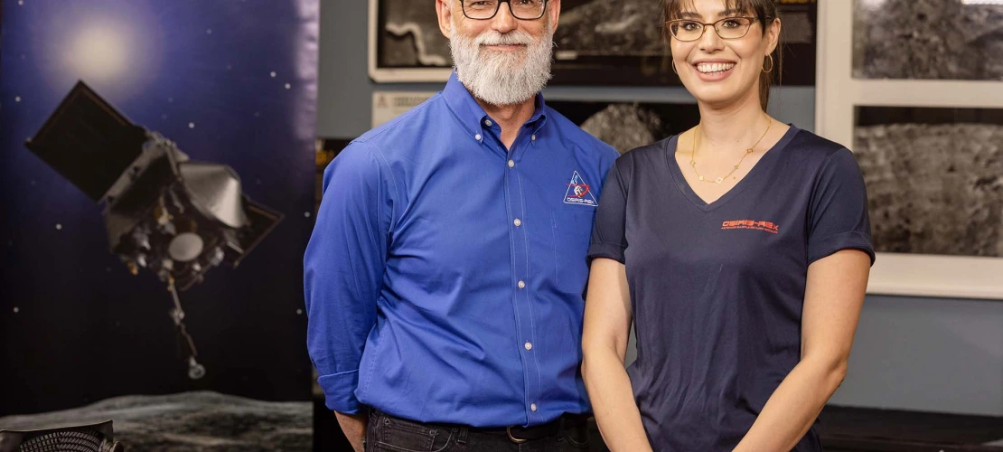 Dante Lauretta and Dani DellaGiustina have led the effort to return an asteroid sample to Earth, a first-time feat for the United States. |