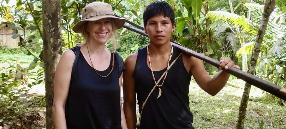 Laura in the Amazon rainforest 