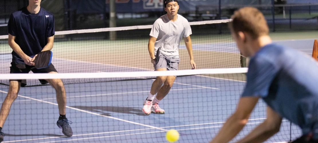 Three players on the court 