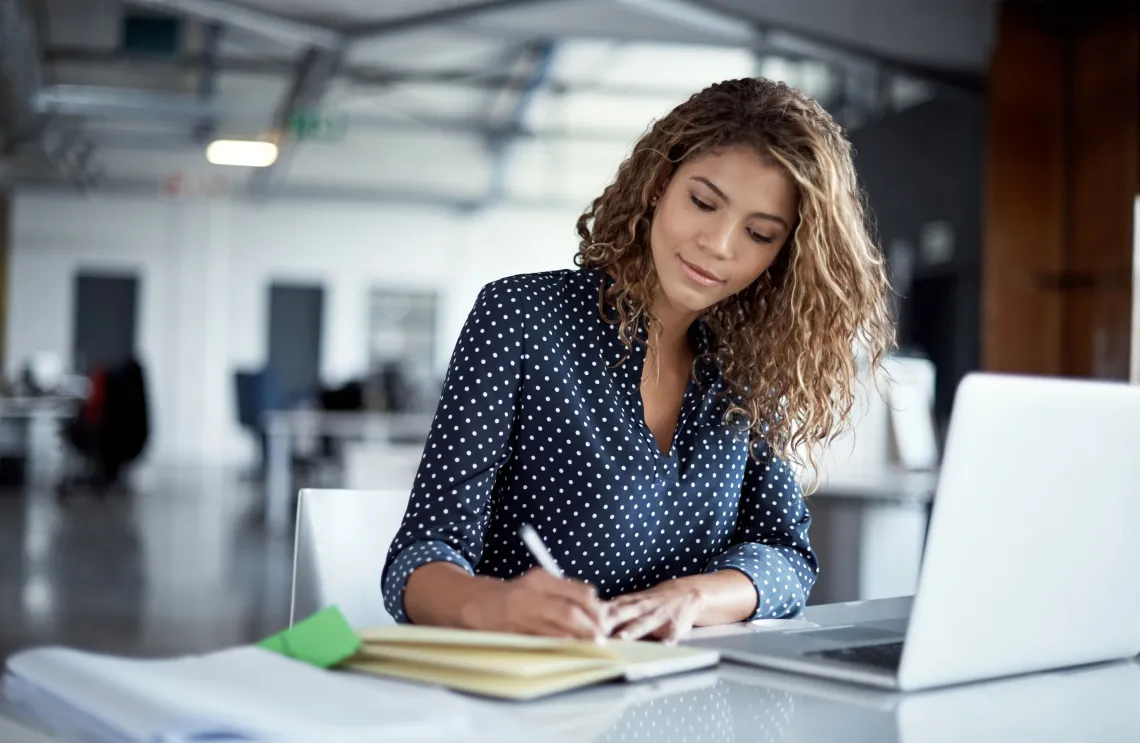 Person taking notes