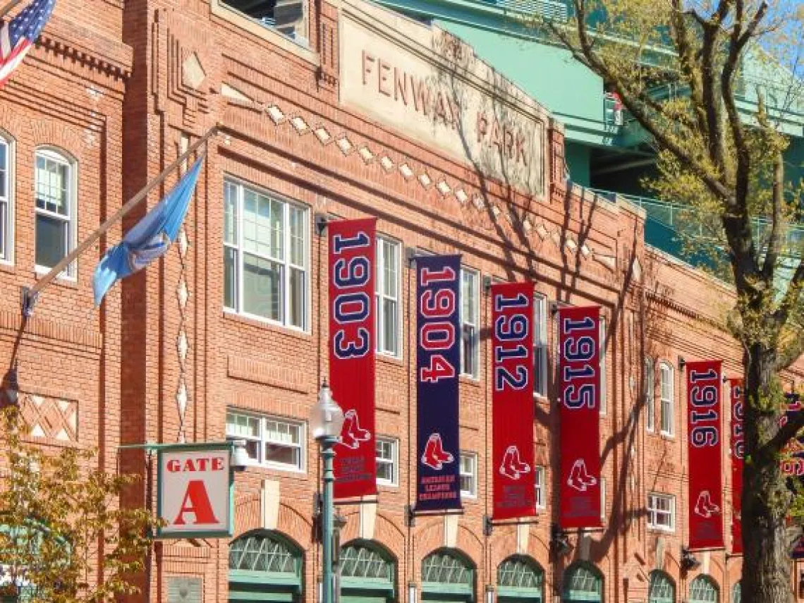 Exterior view of Fenway Park