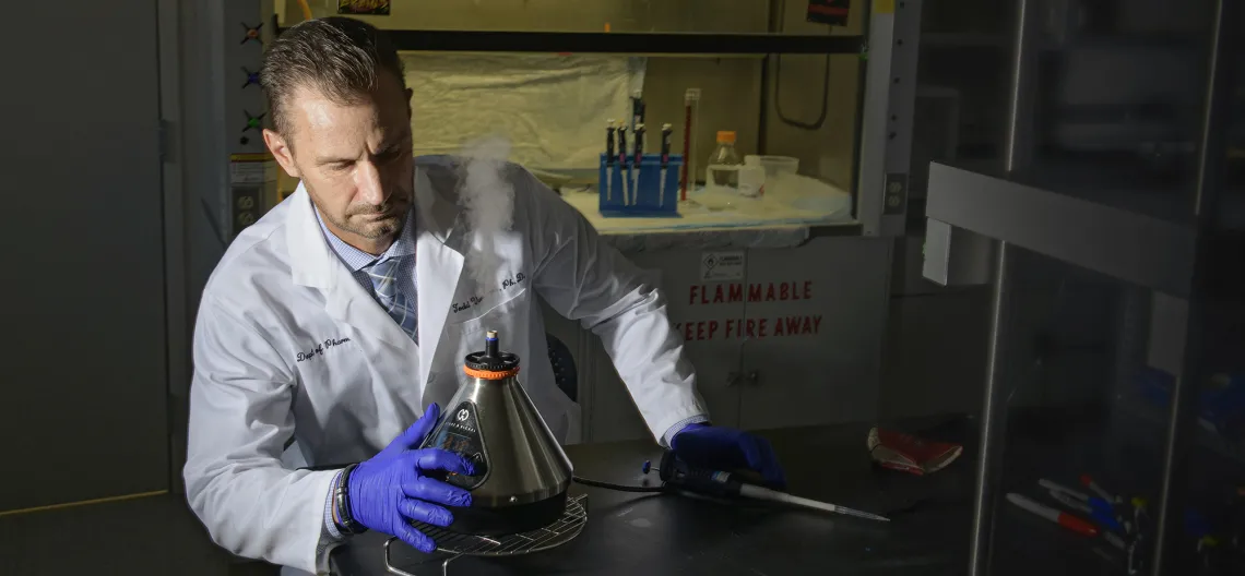 Scientist working in a lab