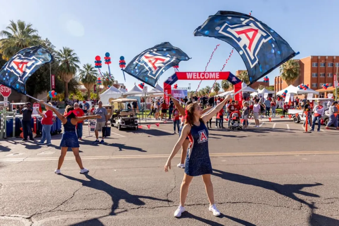 Flag twirlers