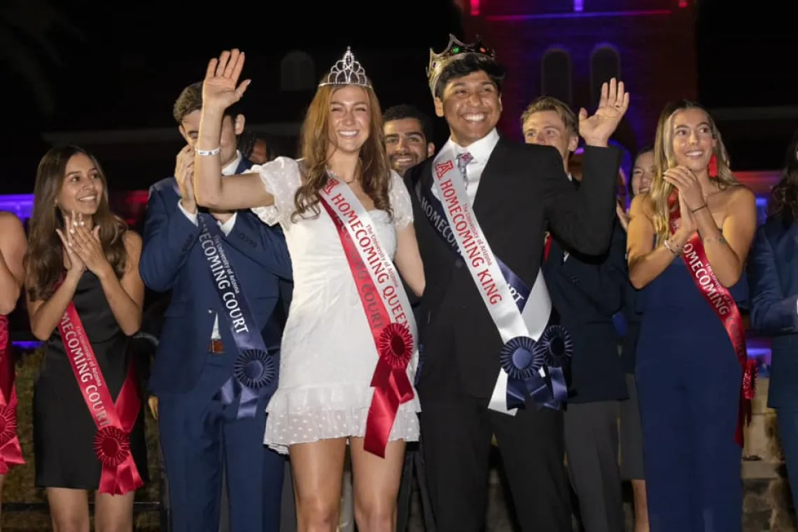 Homecoming queen and king