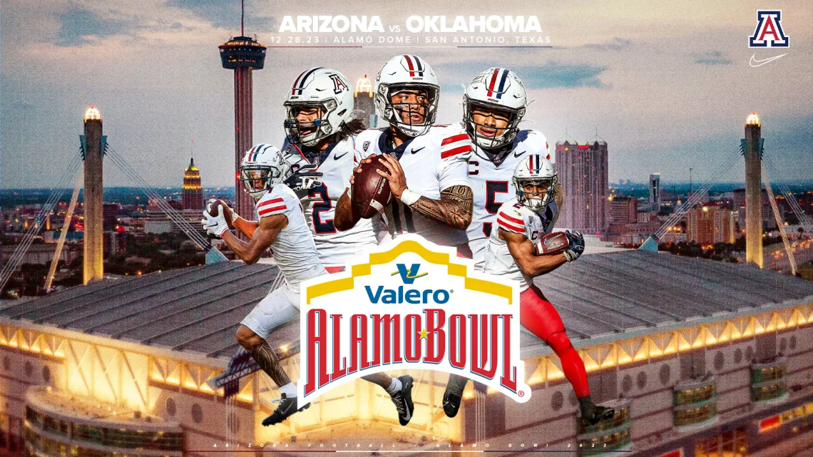 The Wildcats are bowl bound - watch Arizona take on Oklahoma in the 2023 Alamo Bowl 