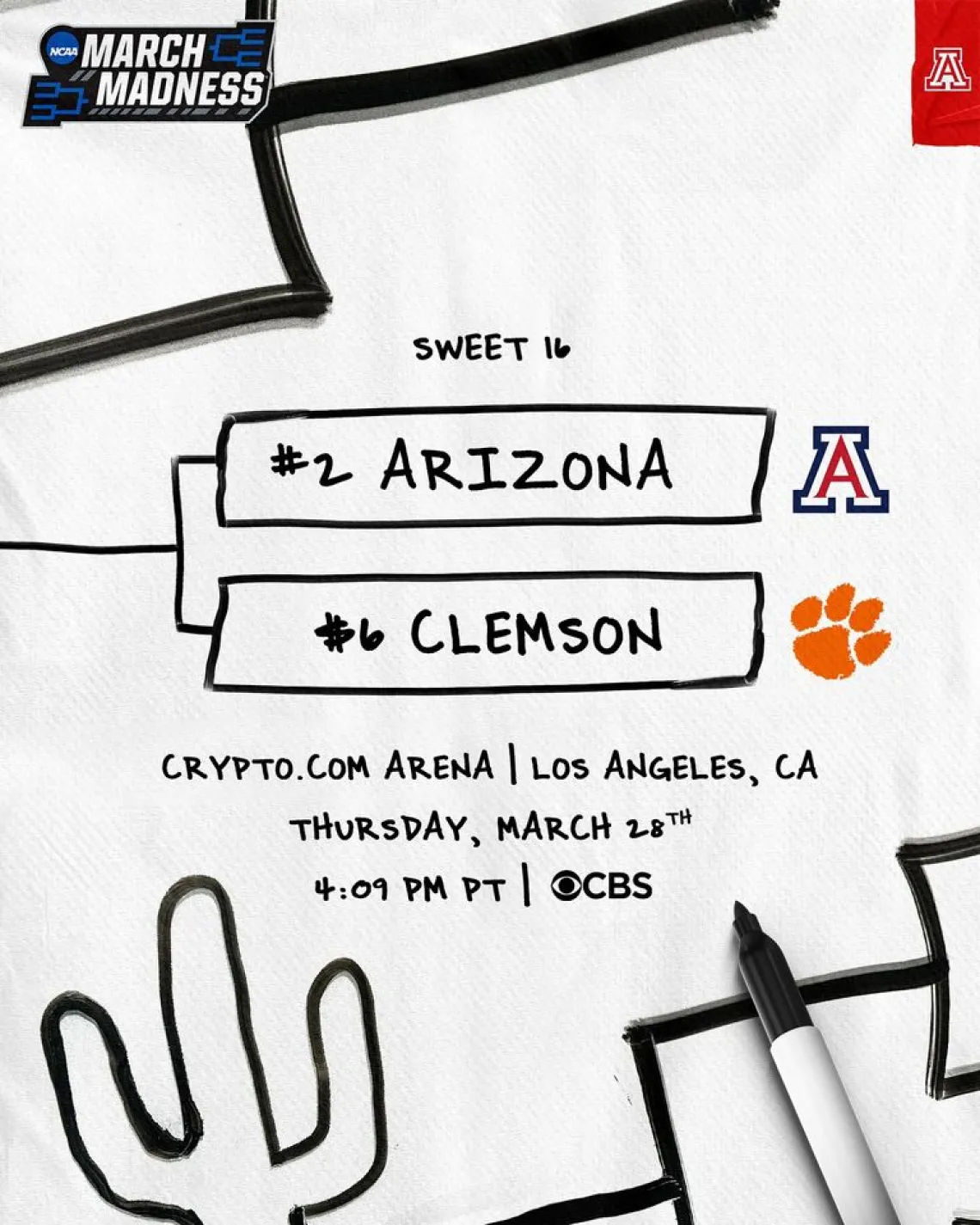 Arizona Men's Basketball Sweet 16
