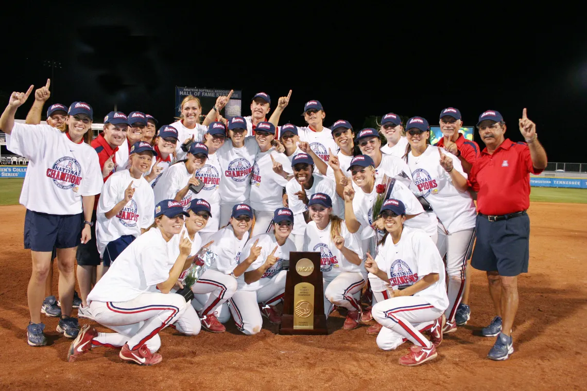 Softball group photo