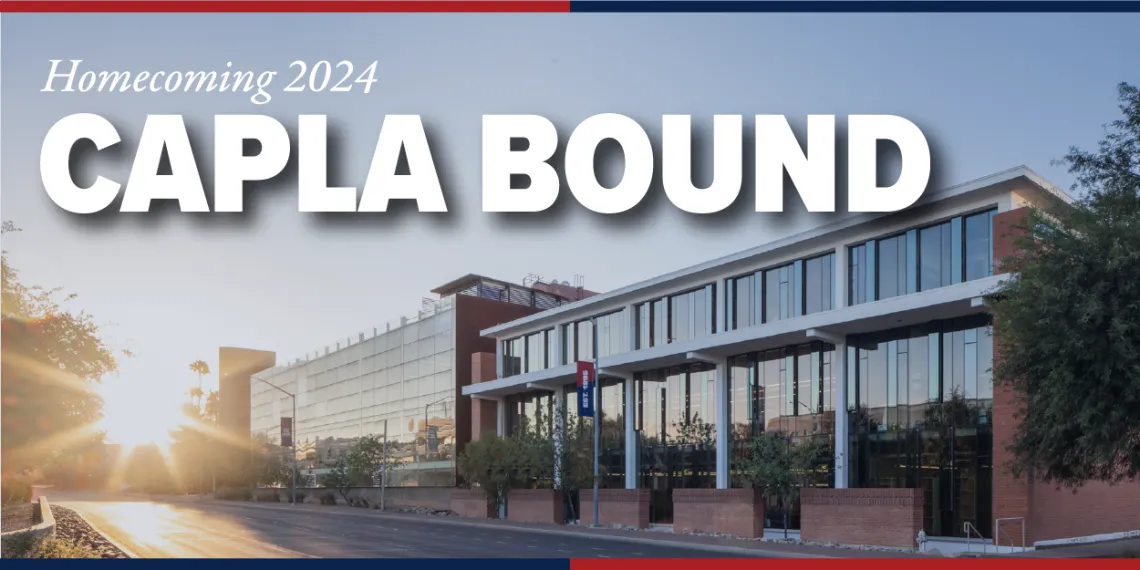 A banner that reads "Homecoming 2024, CAPLA Bound"
