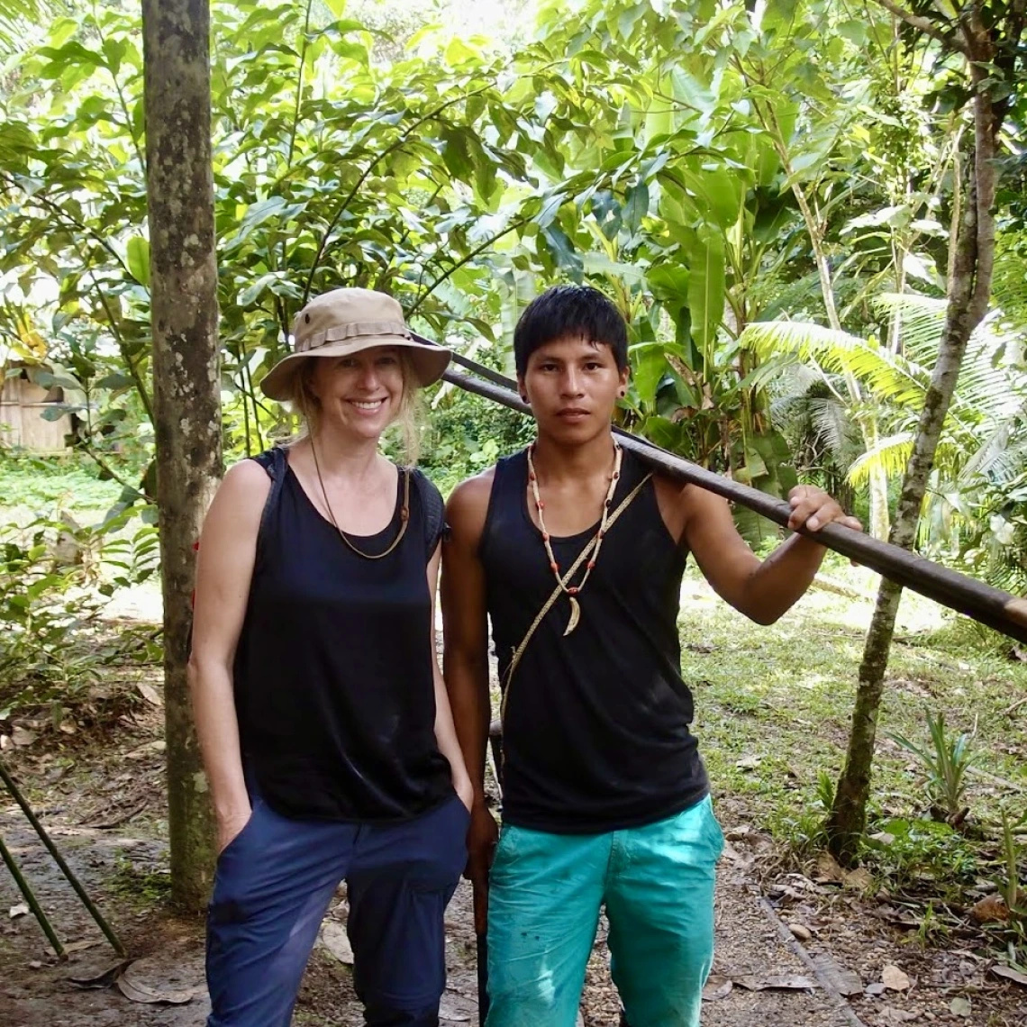 Laura in the Amazon rainforest 