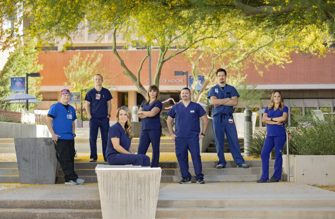 A photograph of nurses from Banner hospital 