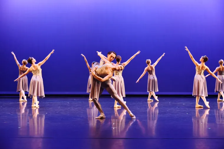 A photograph of UArizona School of Dance students