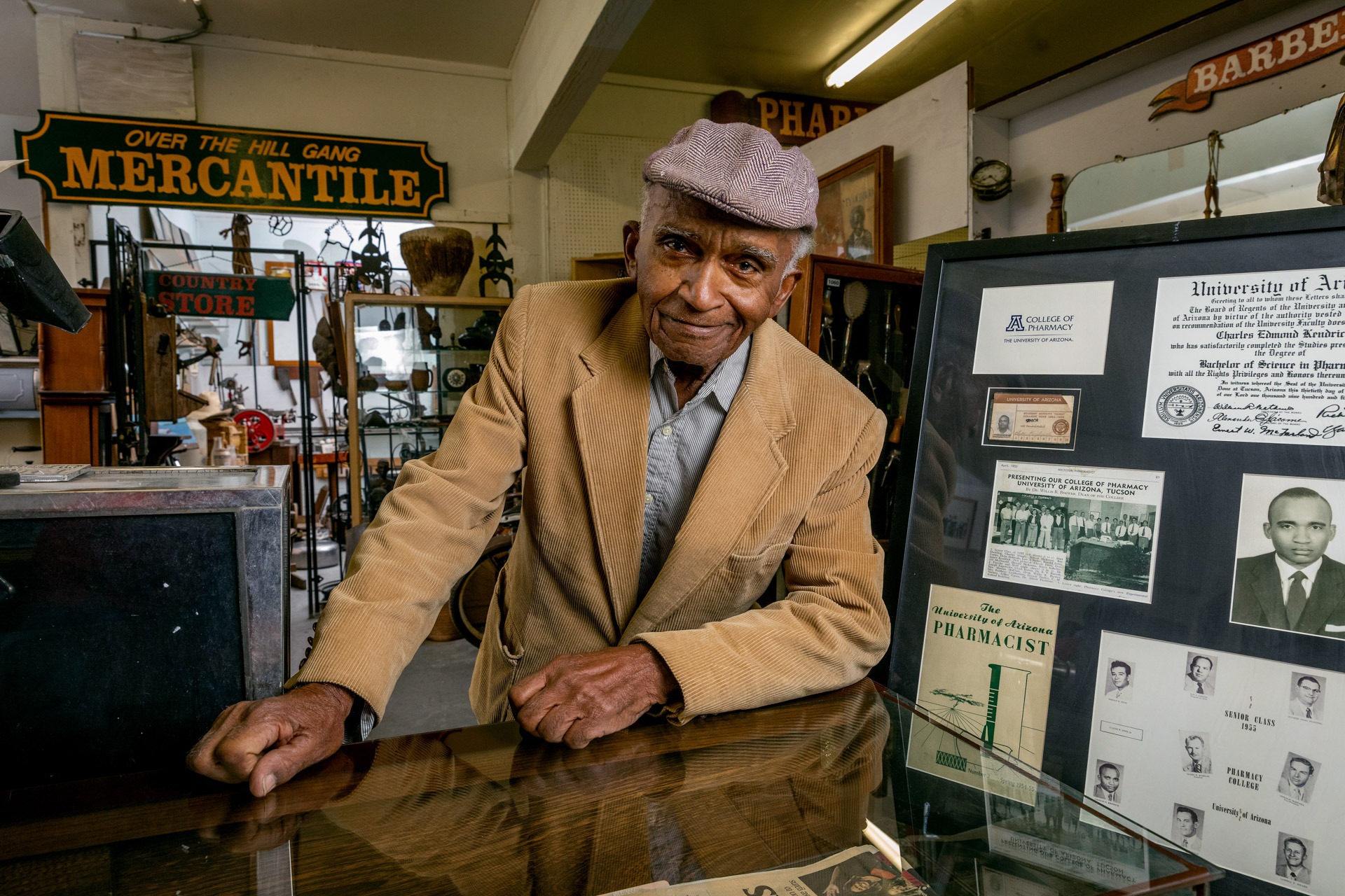 A photograph of Charles Kendrick ’55, the first Black in-state graduate of the pharmacy college