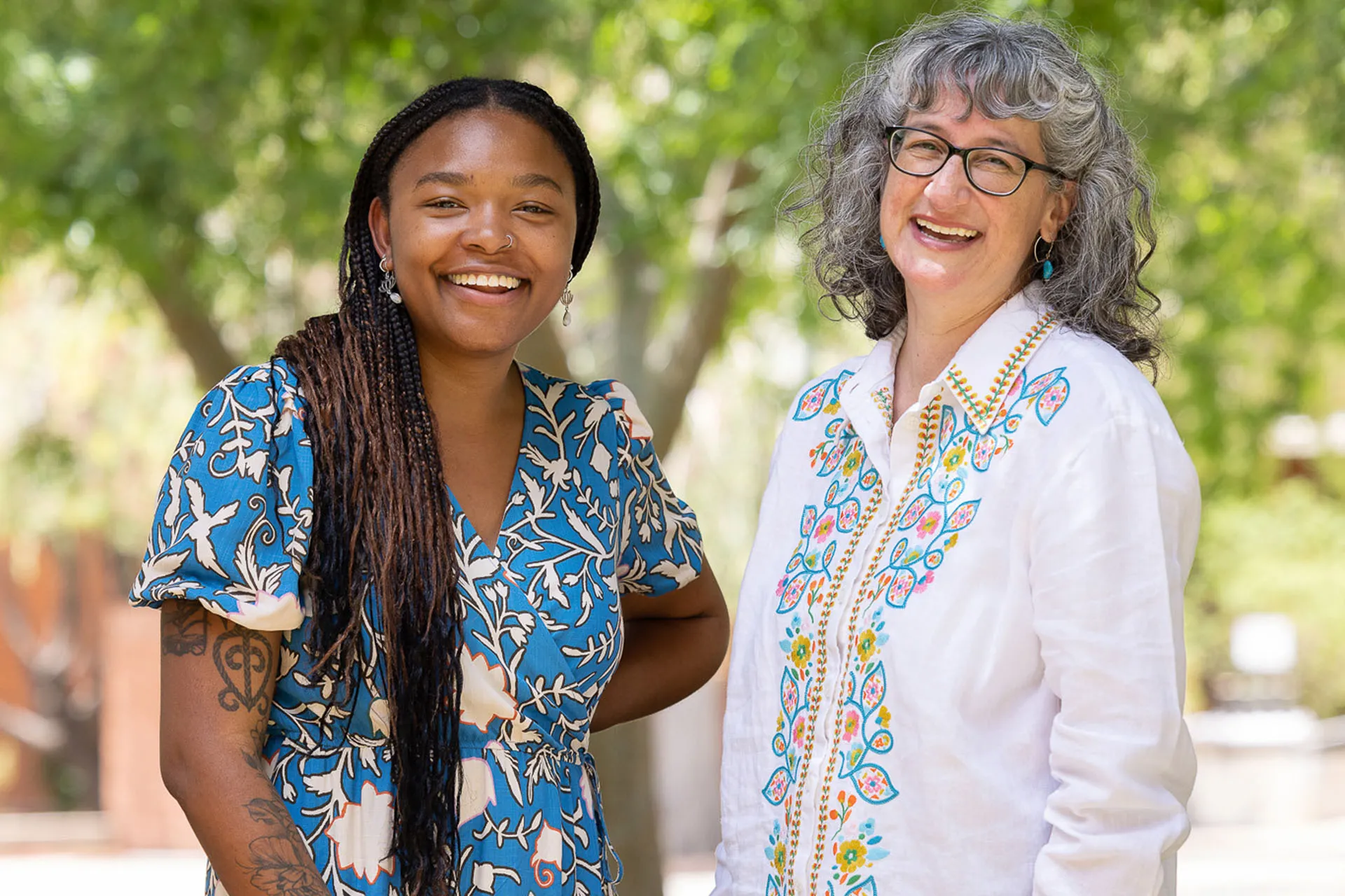 Da’Mere Wilson, a doctoral candidate in clinical psychology, and Mary-Frances O’Connor, associate professor of clinical psychology and psychiatry