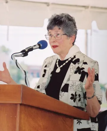 A photograph of Helen Schaefer