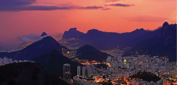 Rio de Janeiro, Brazil at sunset