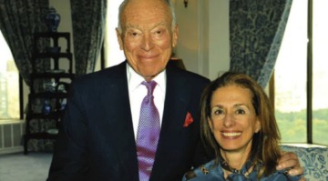 A photograph of Leonard A. Lauder and his longtime friend and Rose Marie Bravo