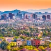 The Phoenix, Arizona skyline during the daytime